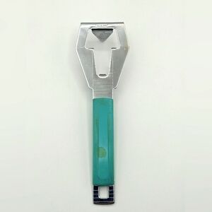 Vintage Foley Can Bottle Opener Two Punch Tourquise / Teal Handle 6.75" length